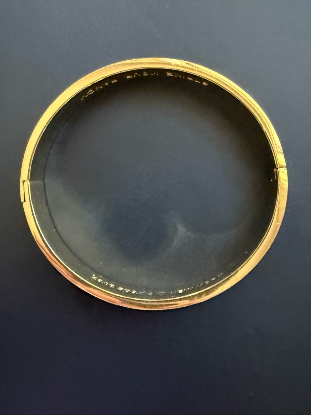 Kate Spade New York Pink & Gold Enamel Bangle - Ooh La La EUC - Picture 8 of 10